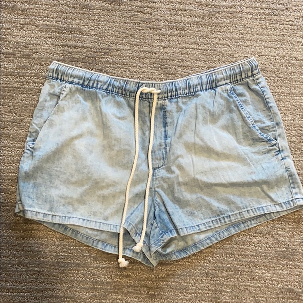 aerie soft denim shorts
